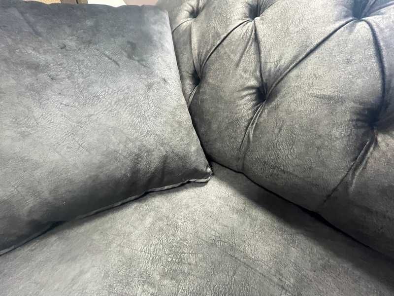 Kalune Design 3-osobowa sofa kanapa Siesta Gray 230 x 78 x 92 cm