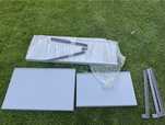 Parapet zewnętrzny aluminiowy malowany proszkowo kolor siwy