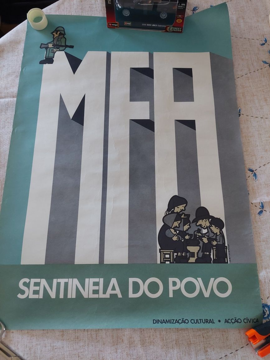 Raro cartaz 25 de abril de 1974 mfa