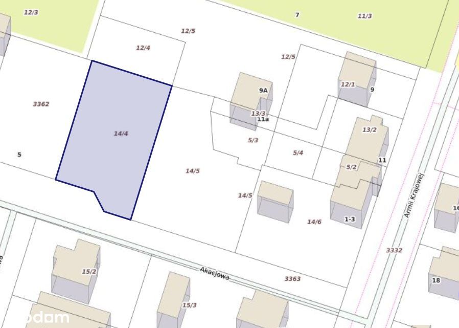Działka na sprzedaż - Akacjowa Koluszki -REZERWACJA