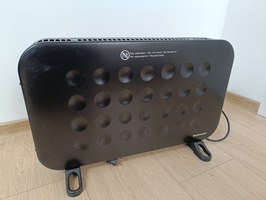 Ravanson grzejnik konwektor elektryczny czarny