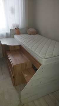 Односпальна кровать с комодом и столиком, 3 в 1