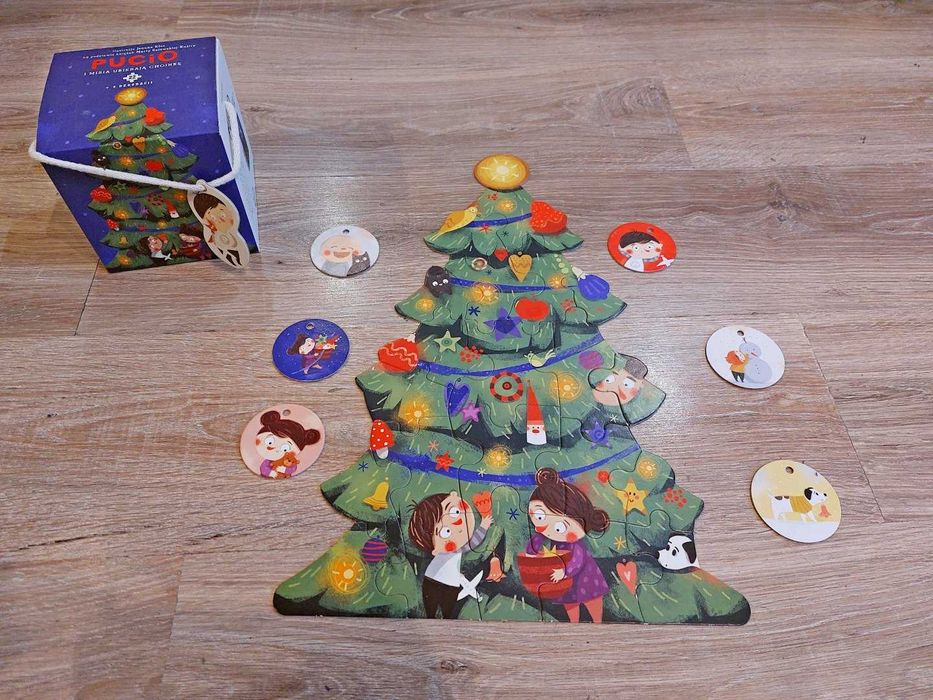 Puzzle "Pucio i Misisa układają choinkę" 6mc+ - Kraków