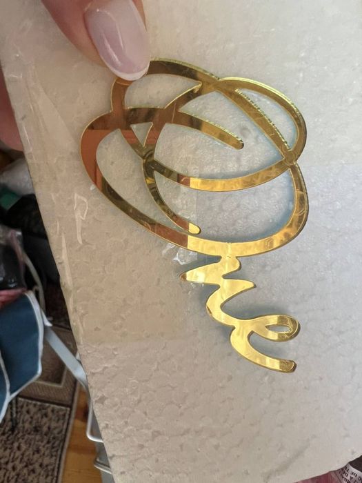 Топер на торт / декор на тістечко / святковий елемент