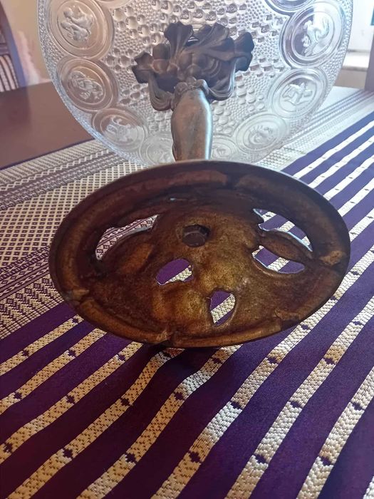 Patera kobieta mosiądz secesja znaki zodiaku PLEWKIEWICZ WARSZAWA !