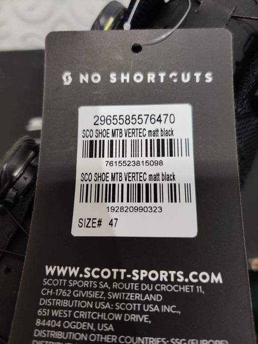 Buty rowerowe Scott mtb vertec 47 boa gravel