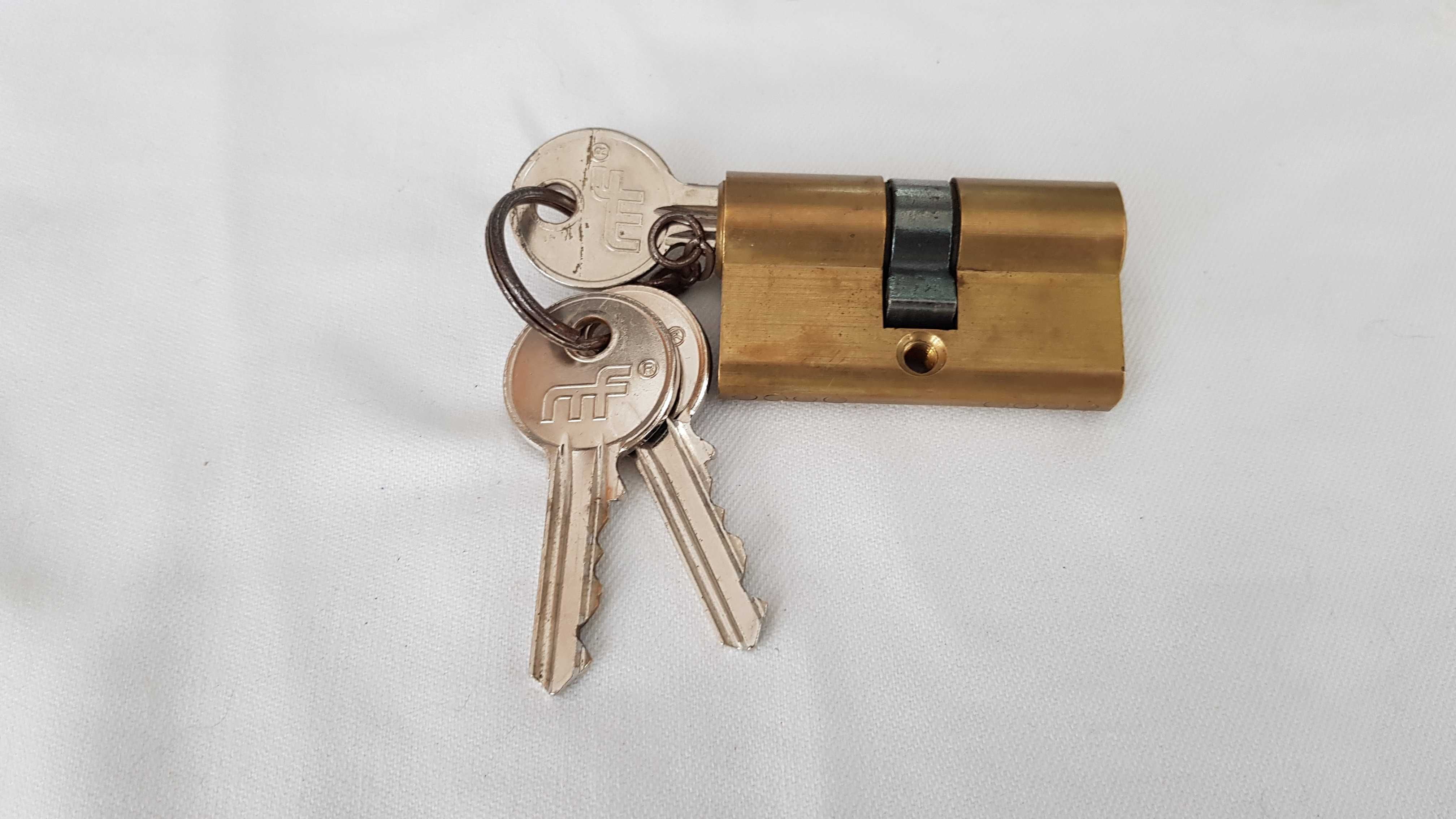 Cilindro da fechadura MF 25x25mm Latão