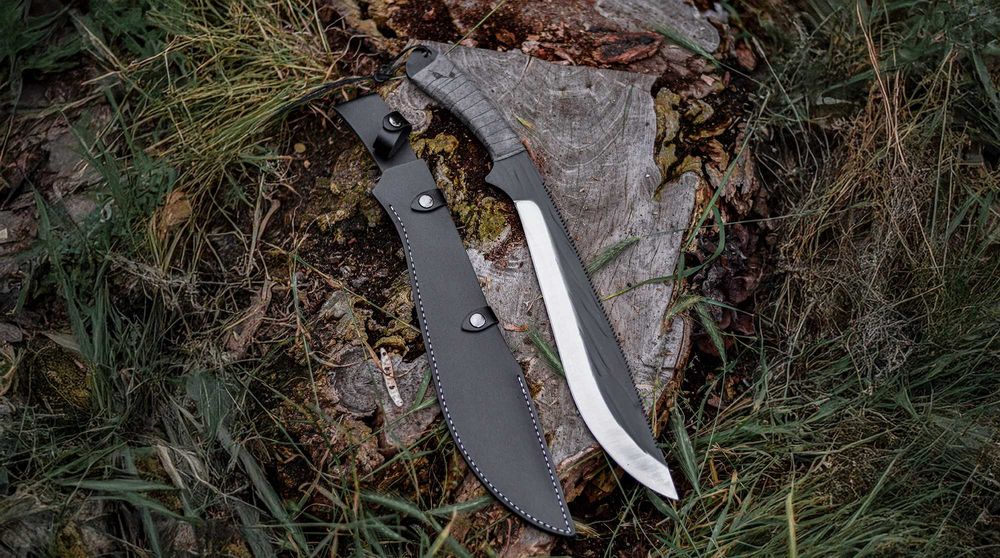 Duży Nóż Wojskowy Maczeta Taktyczny Survivalowy Bushcraft Piła Prezent