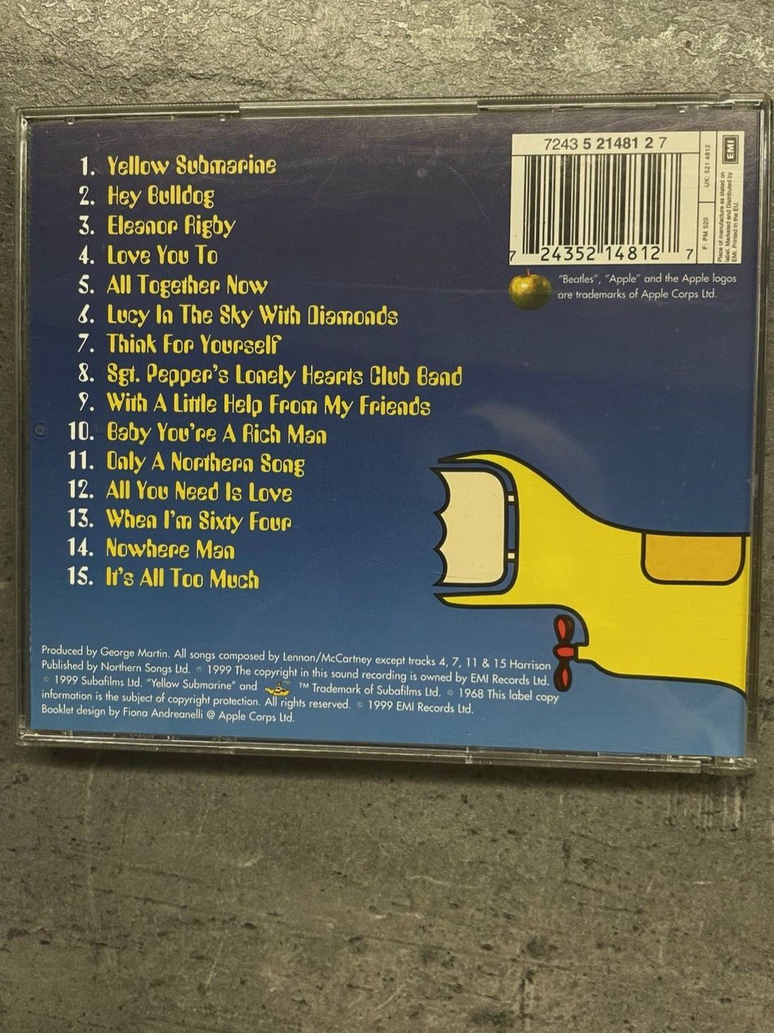 The Beatles - Yellow Submarine CD SongTrack EMI 1999