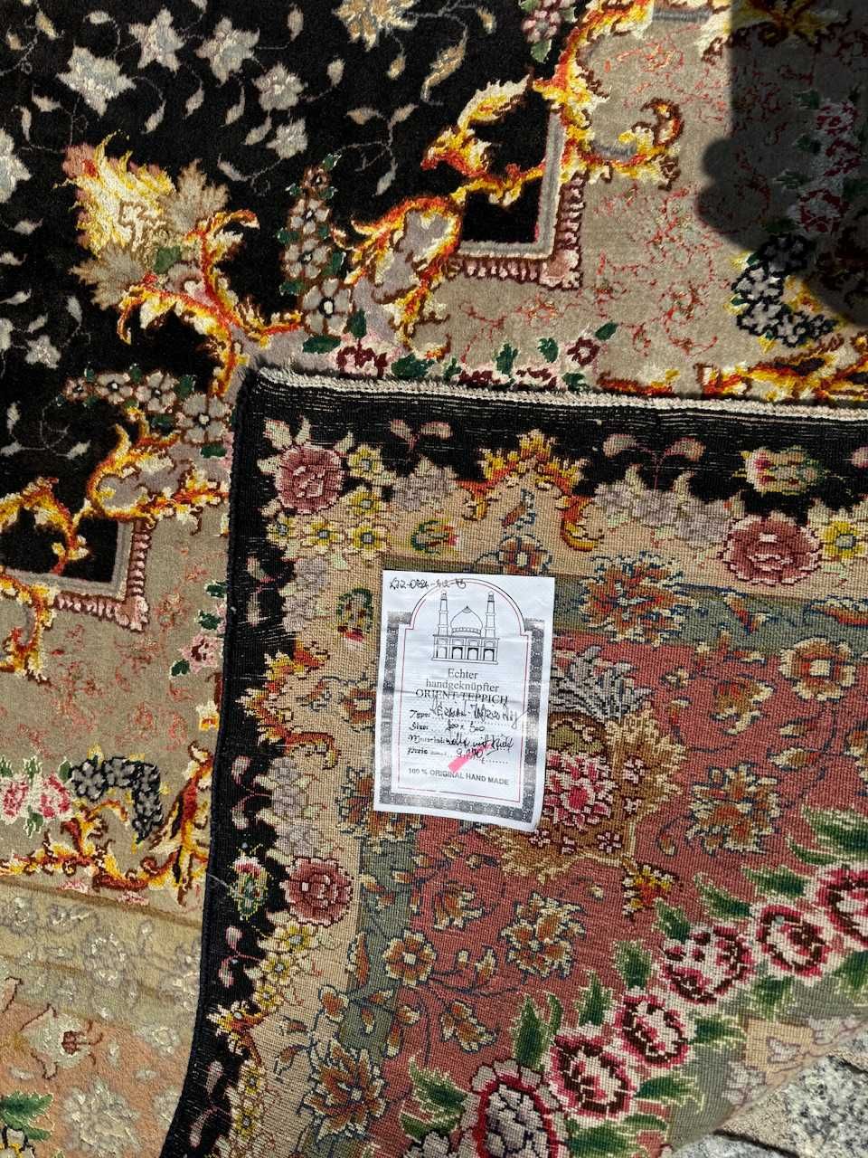 Dywan perski kaszmirowy z jedwabiem Tabriz Raj 300x200 galeria 50 tyś