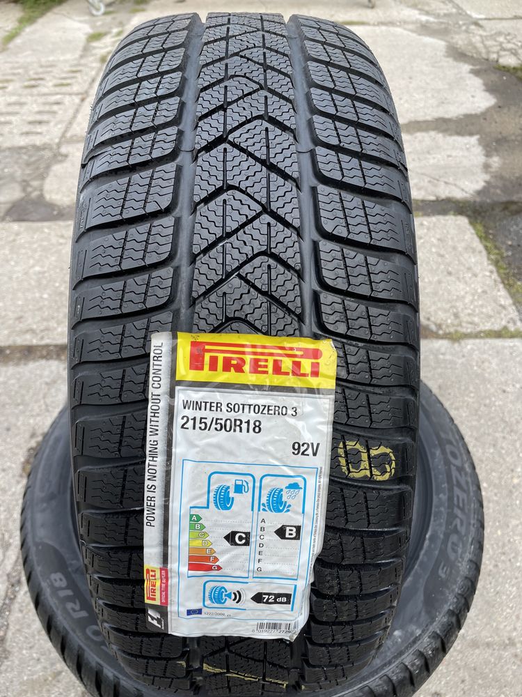 Opony Pirelli 215/50r18 Winter SottoZero 3 - 2 sztuki nowe zimowe