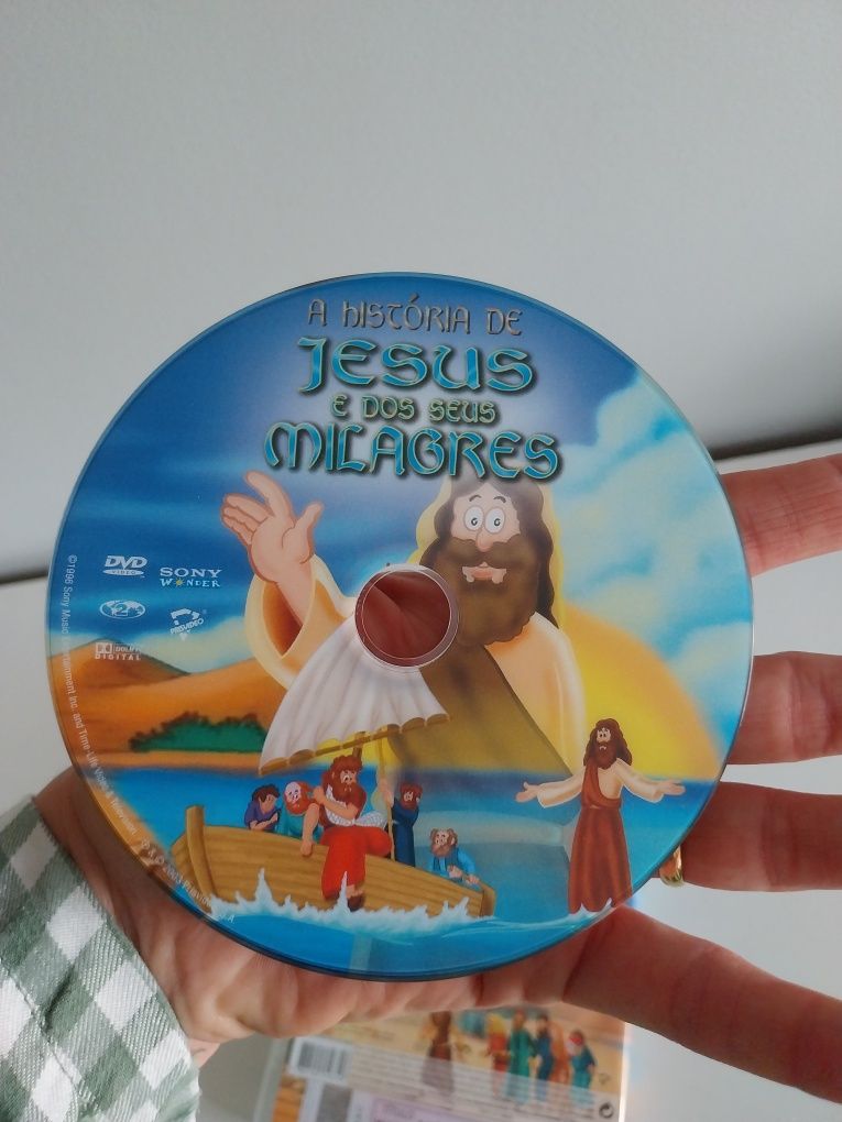 DVD, A história de Jesus e dos seus milagres, em ótimo estado