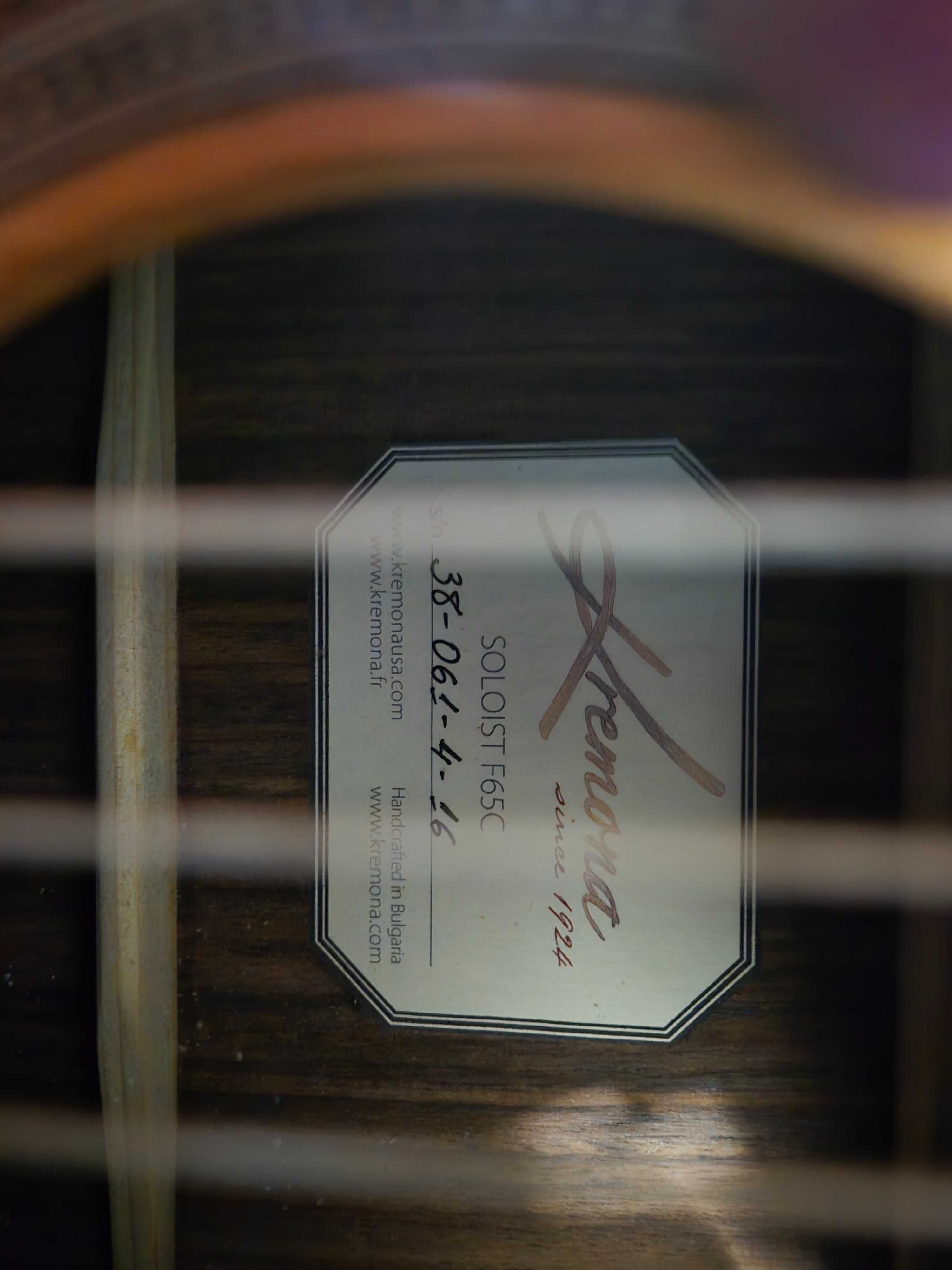 Gitara klasyczna Kremona Solist F65C