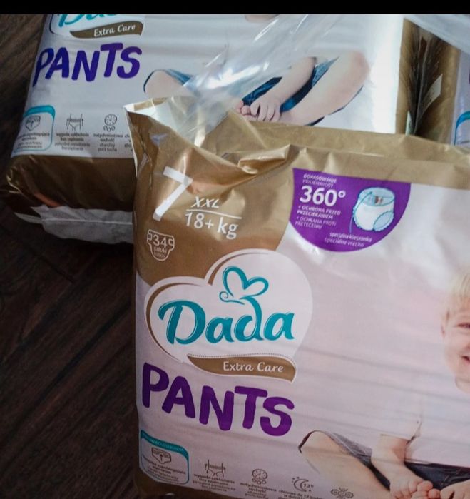 3 paczki pielucho majtek i paczka pieluchomajtek do basenu