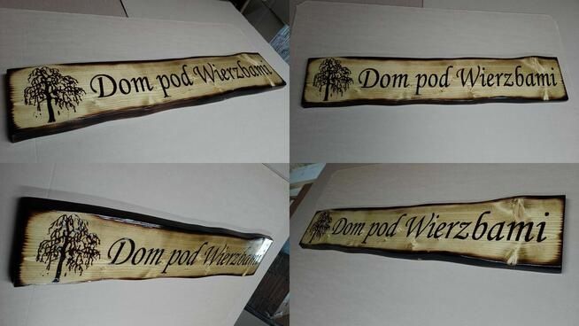 Wypalanie na drewnie napisów oraz grafik