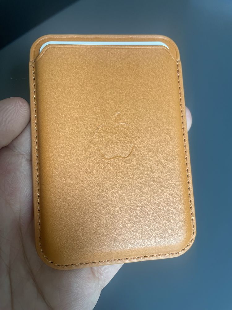 Orginalny portfel apple magsafe golden brown