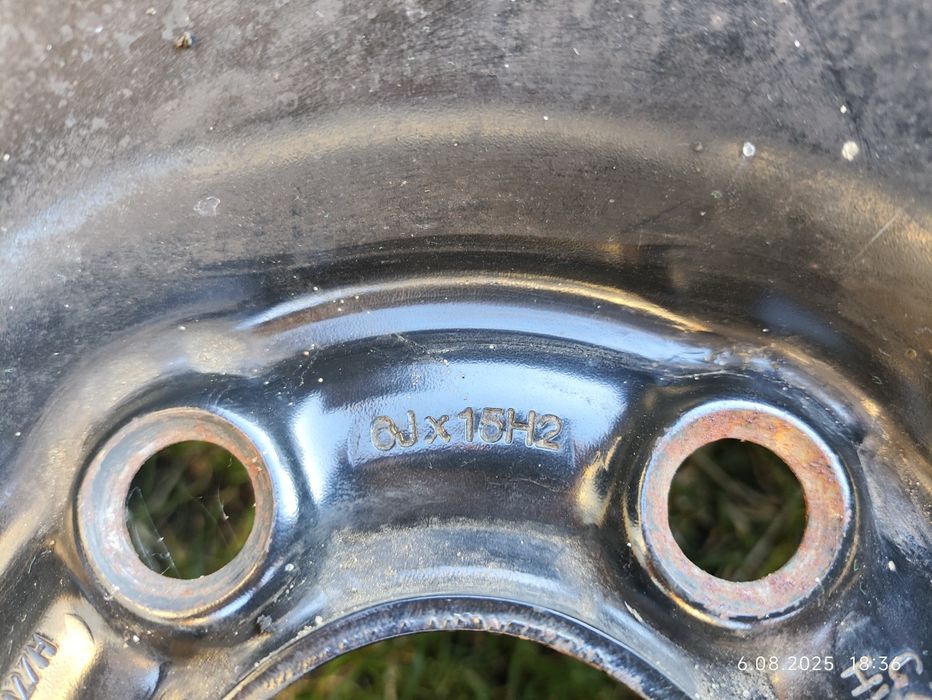 Felgi stalowe 15 cali, 5x100, ori VW, 6 sztuk