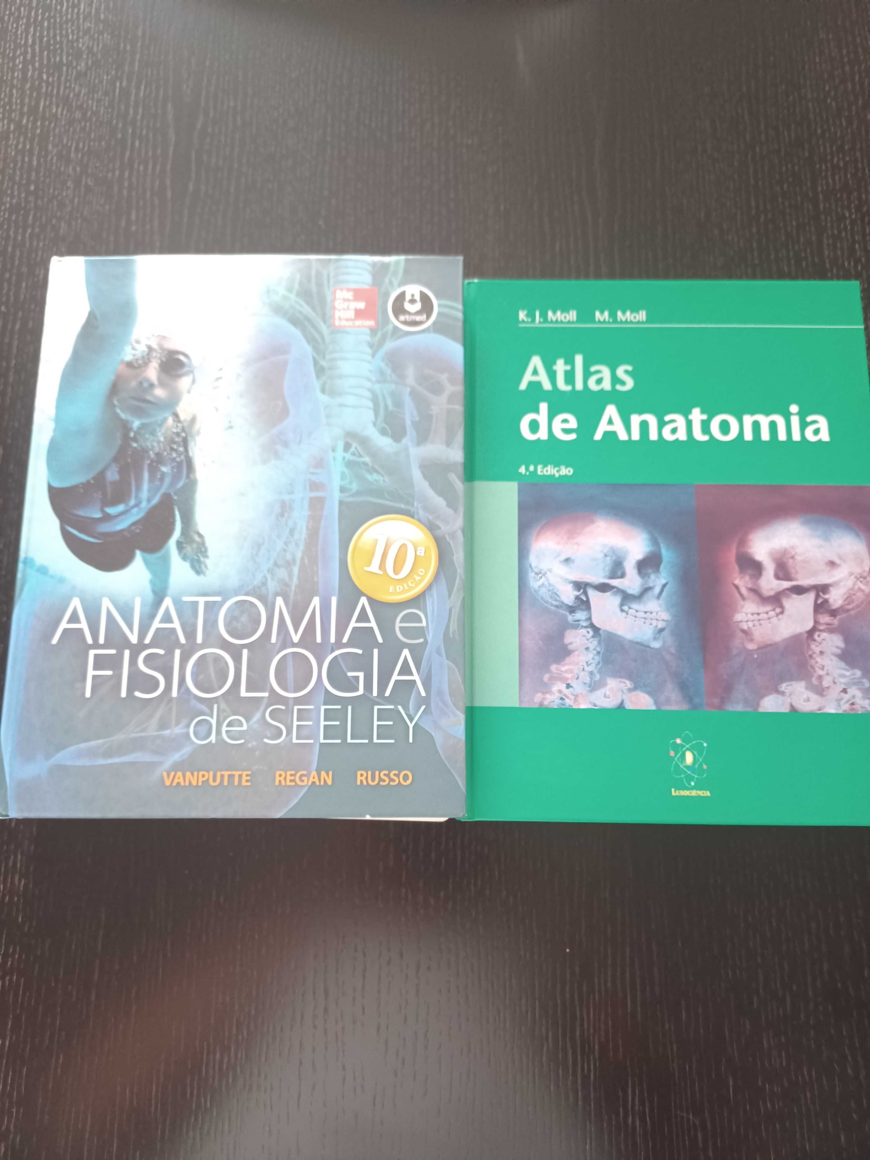 Livro Anatomia e Fisiologia de Seeley + Atlas Anatomia