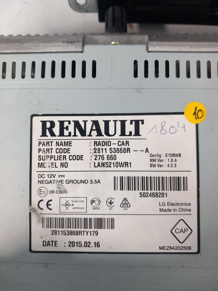 Radio Renault Clio IV
