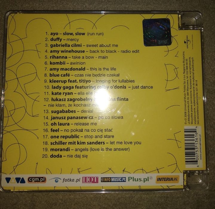 Hity numer jeden no.1 płyta CD rok 2008