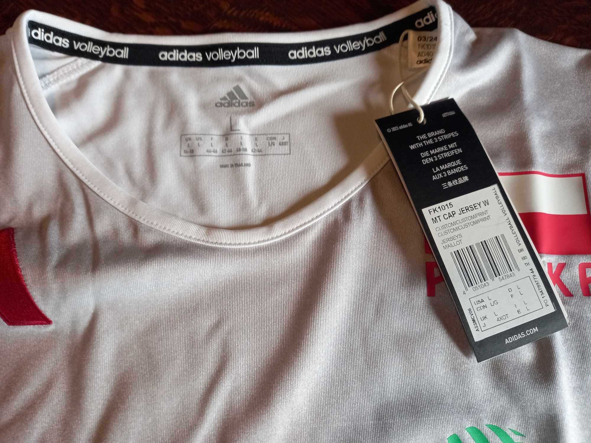 Adidas Volleyball damska koszulka siatkówka L - nowa