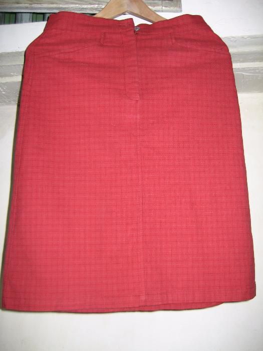 Calvin Klein Jeans spódnica czerwona Coton Strech vintage r.S Okazja