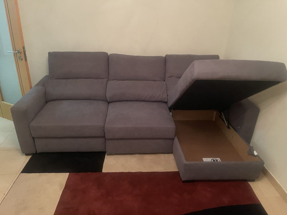 Sofa com gaveta novo