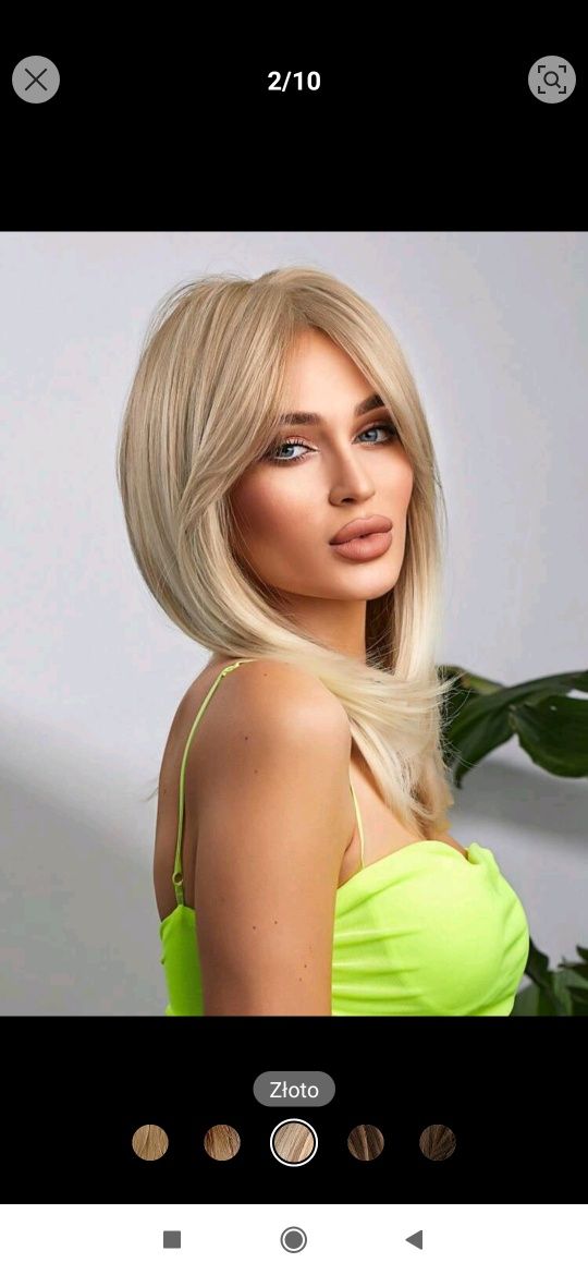 peruk długą nr.4 blond