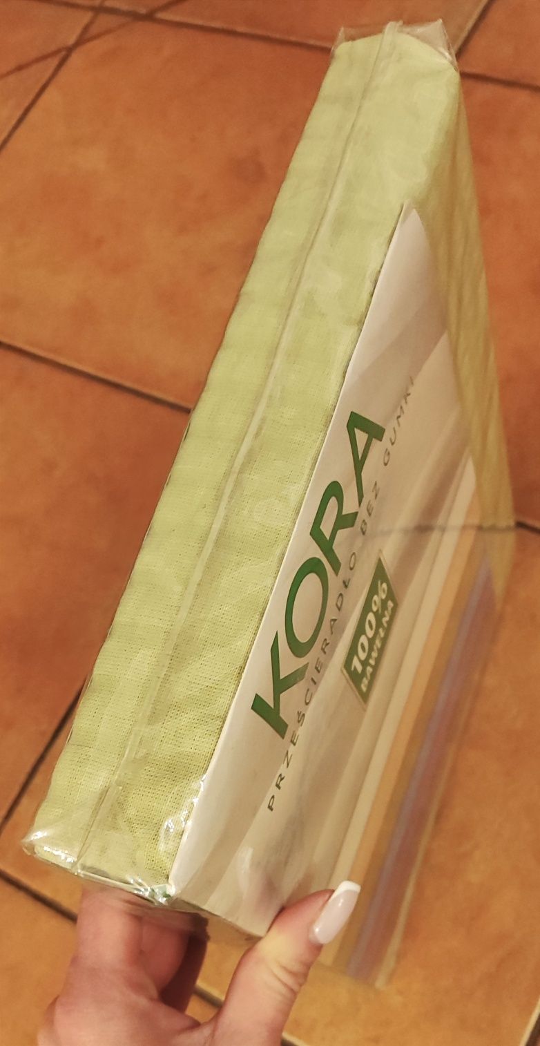 Nowe Prześcieradło 1,60 x 2,00 polski producent, Kora 100%