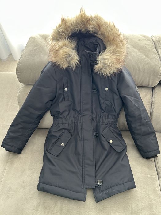 FANTÁSTICO Casaco Inverno PARKA rapariga 10-12 anos, 146cm. Como novo!