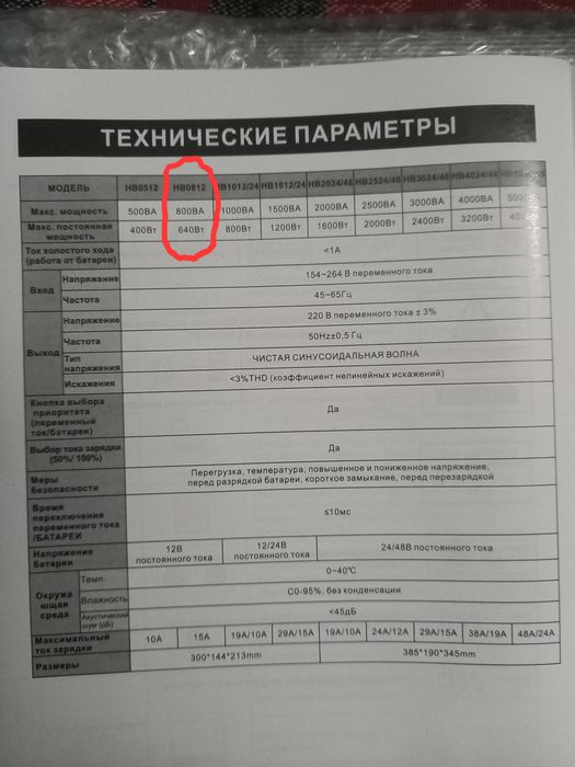 КОМПЛЕКТ ДБЖ 800/640 та lifepo4 100ah