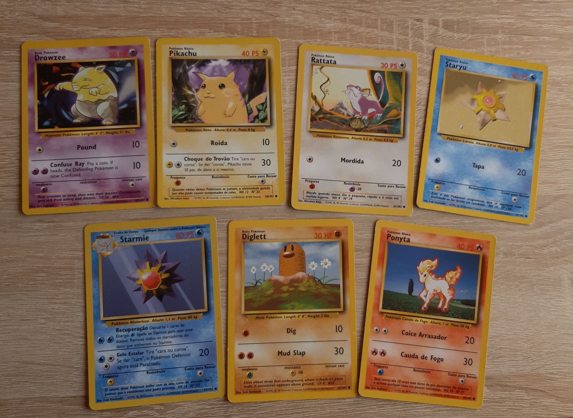 Cartas Pokemon Base set