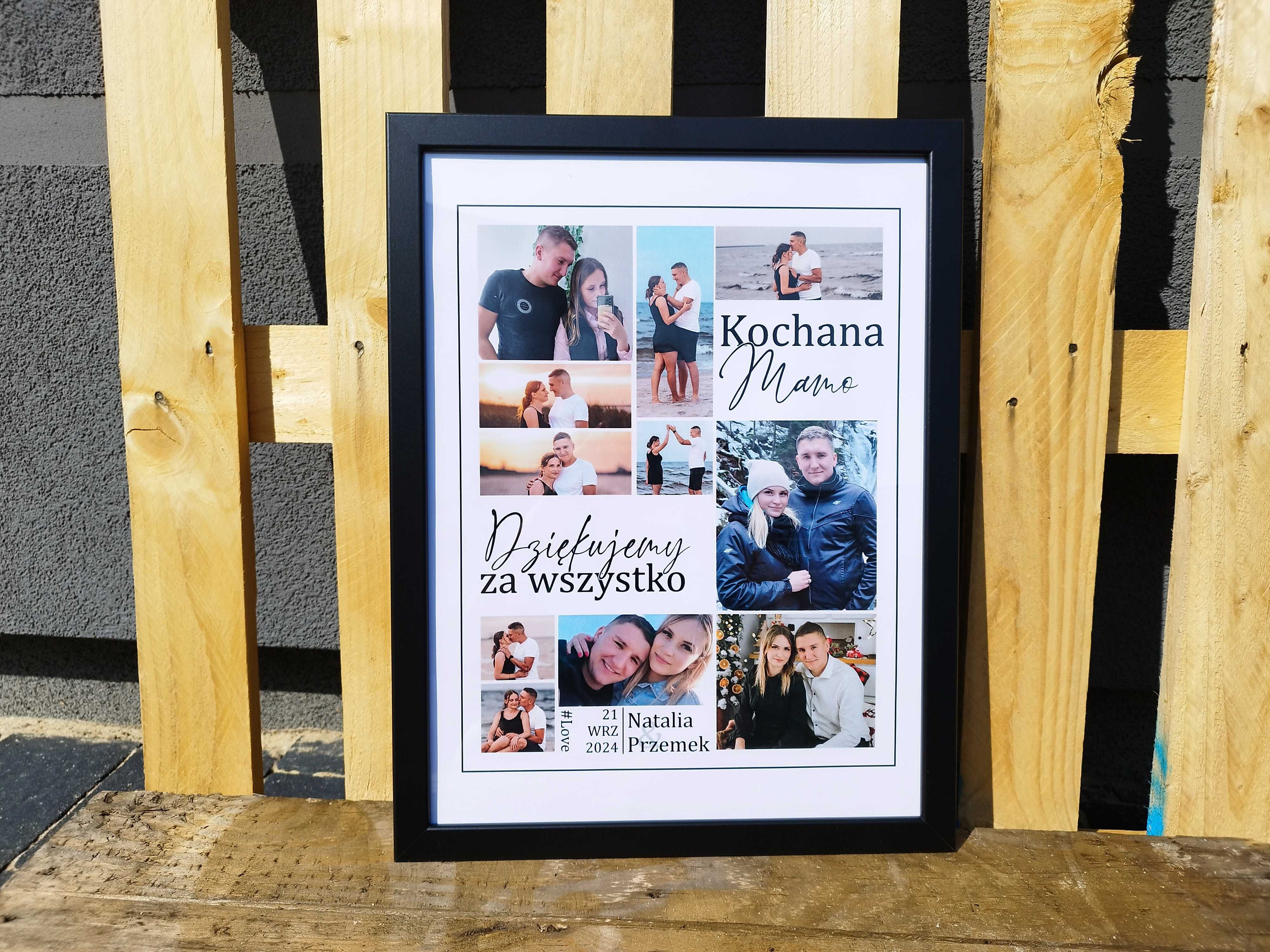 Podziękowanie dla rodziców Podziękowania Prezent na ślub Plakat