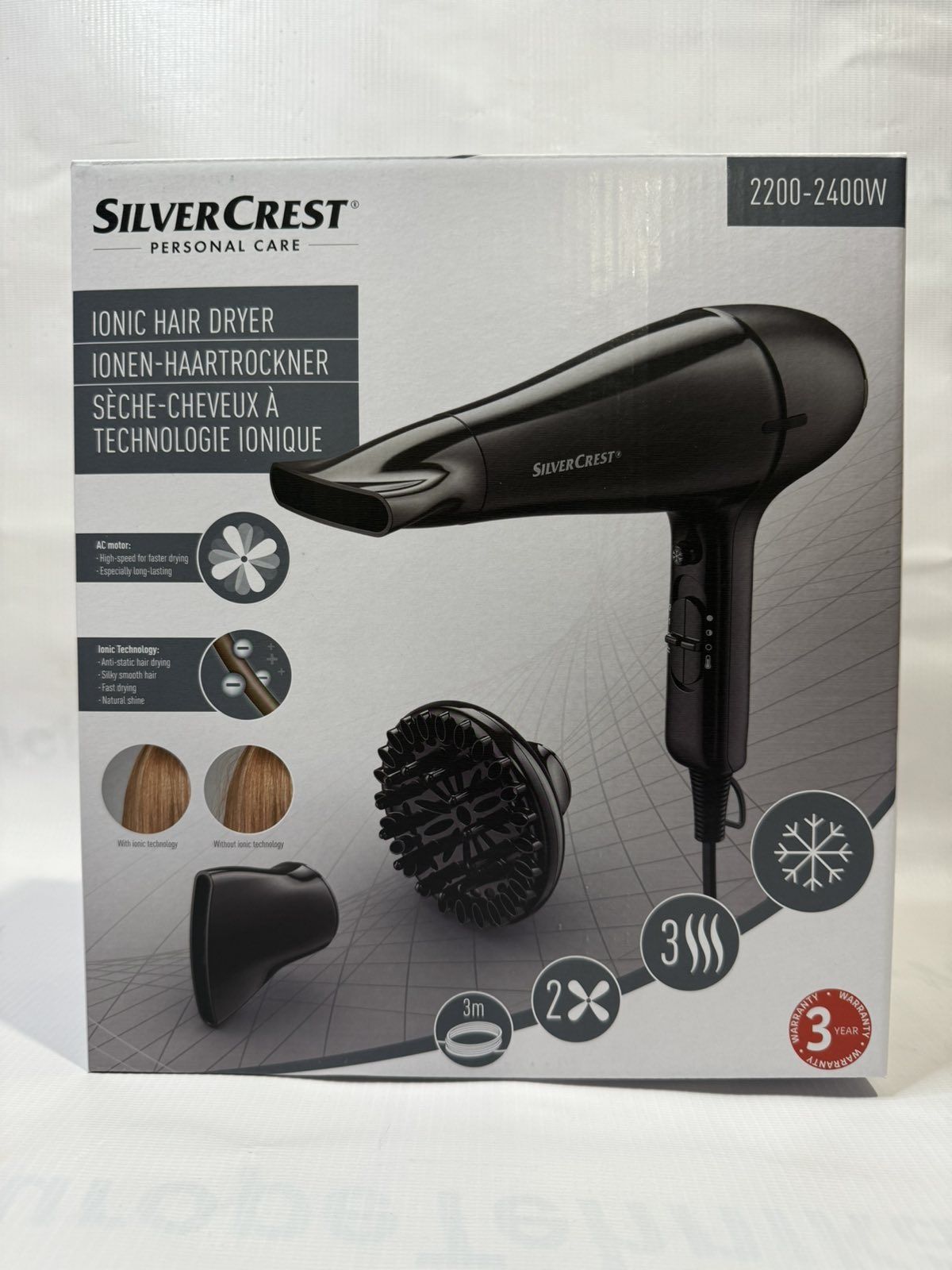 Німецький професійний фен з іонізацією та А/С мотором Silver Crest