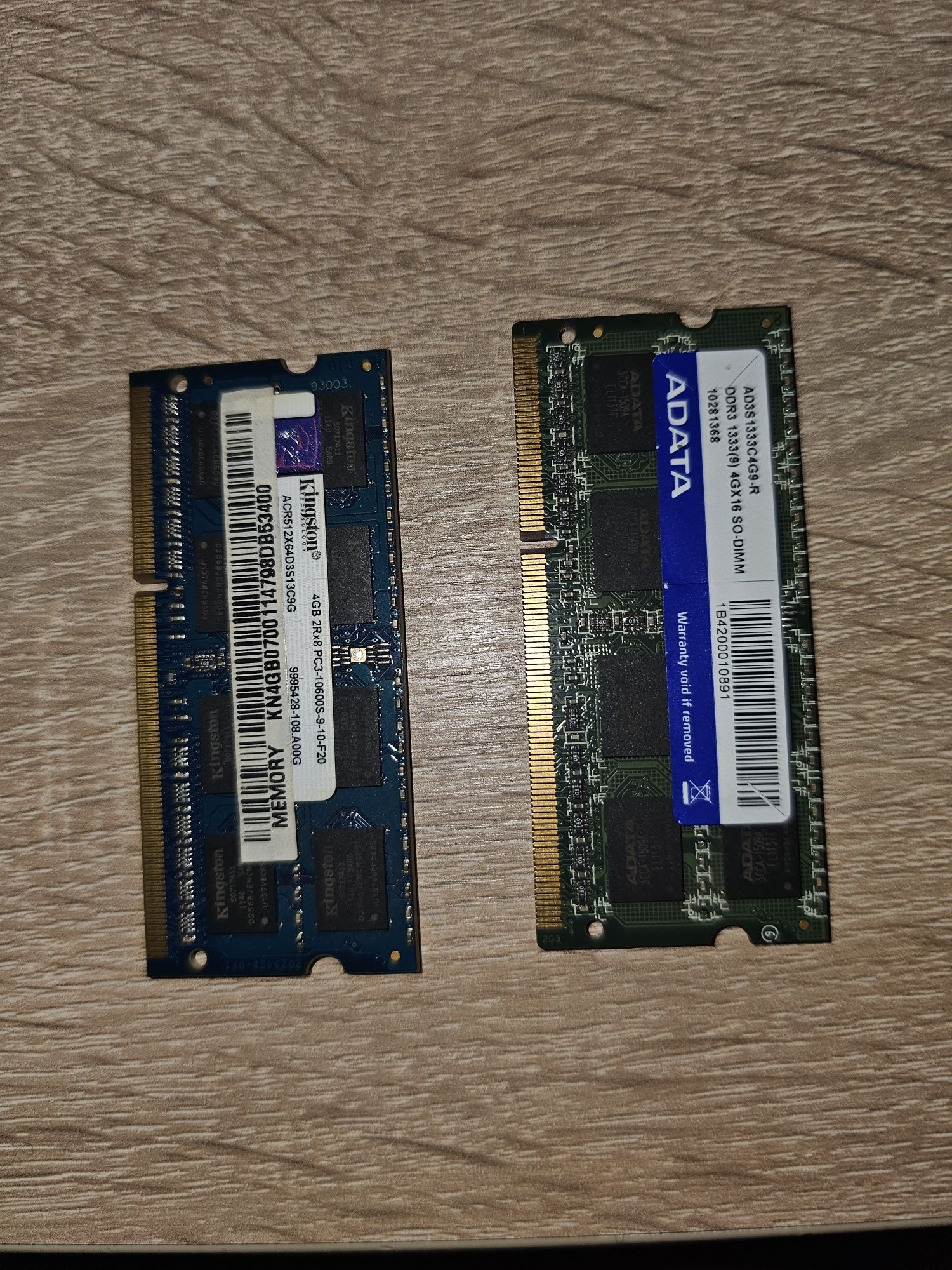 Sprzedam pamięci ram DDR3   do laptopa.