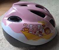 Kask rowerowy dziewczęcy roz. 46-53 cm