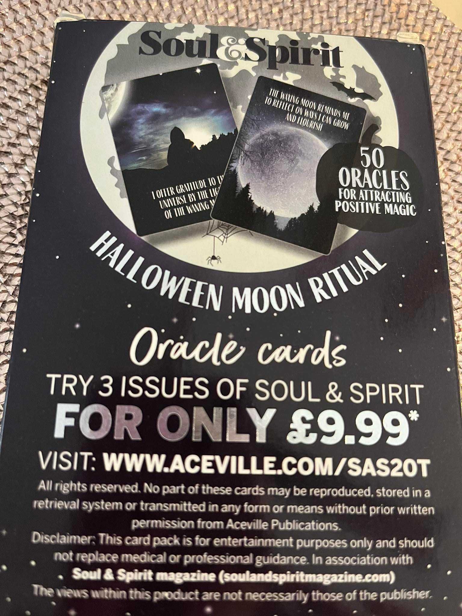 Karty Tarot Halloween Moon ritual oracle cards