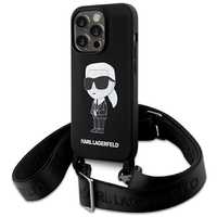 Etui Karl Lagerfeld iPhone 15 Pro Crossbody Silicone Ikonik