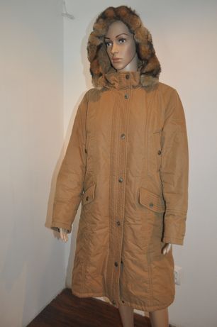 Fuchs Schmitt musztardowa kurtka płaszcz brąz L XL