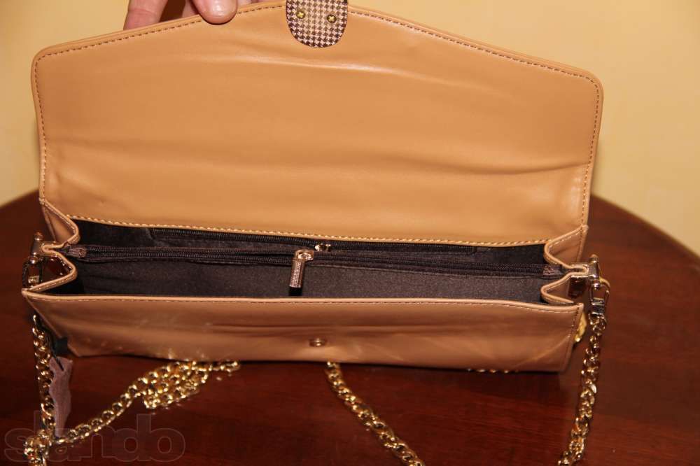 Сумка - клатч кожаный новый