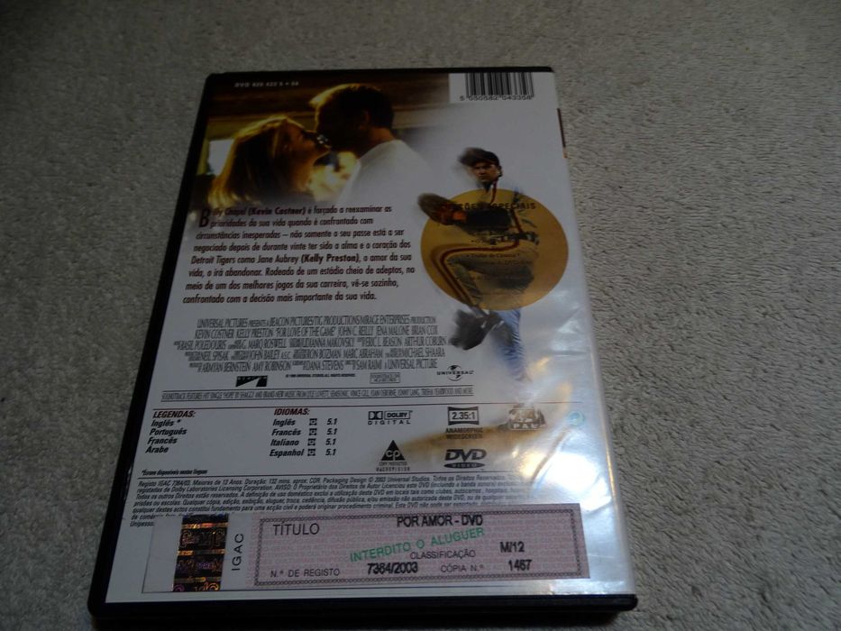 DVD-Por amor-Kevin Costner