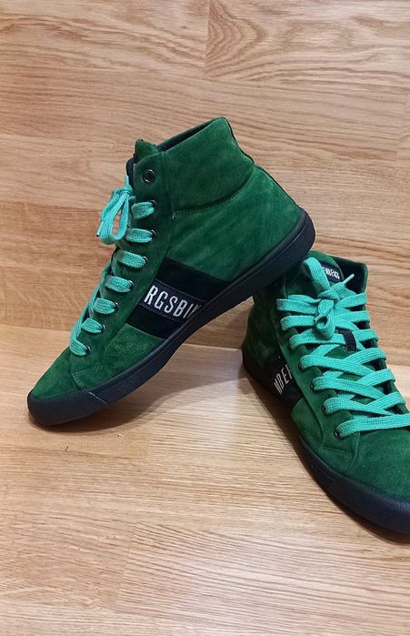 Стильні чоловічі  високі кросівки BIKKEMBERGS. Розмір 42