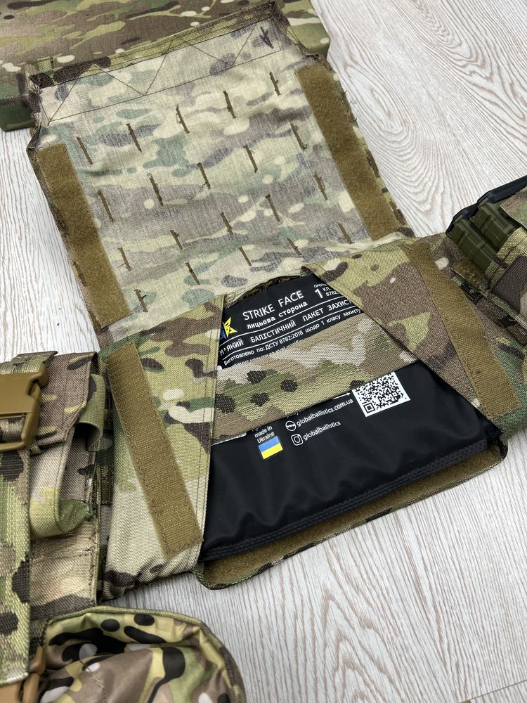 плитоноска анатомічна Ebash corsar gen2 пояс розгрузка мультикам рас