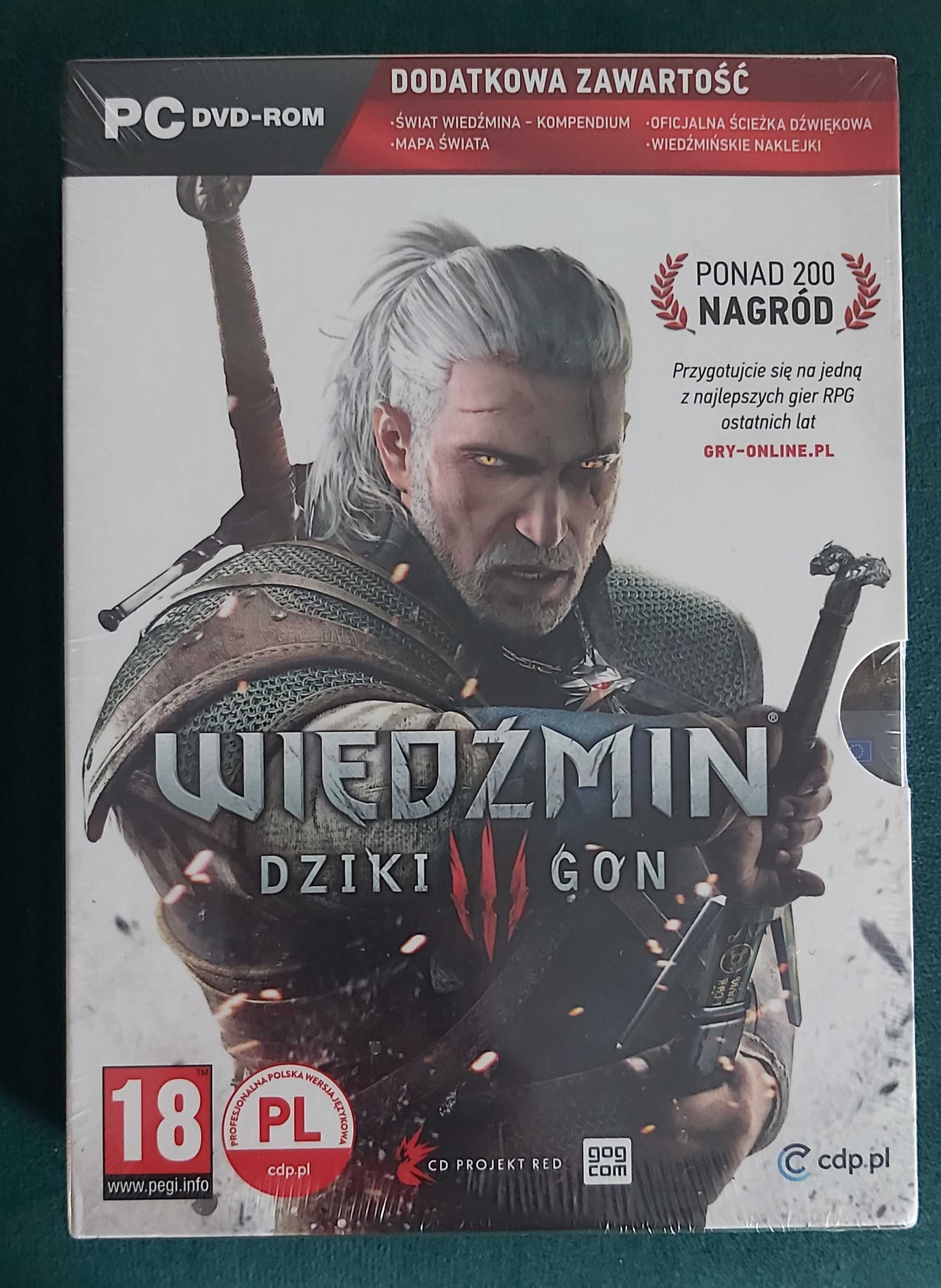 NOWA Gra na PC Wiedźmin III Dziki Gon z dodatkami