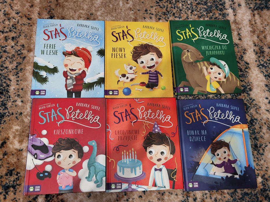 Staś Pętelka 6 książeczek Barbara Supeł