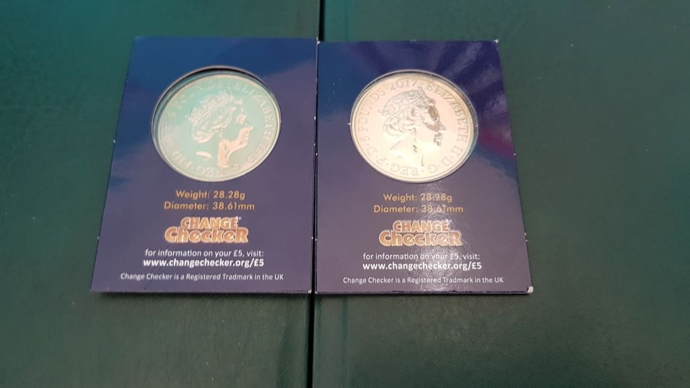Kolekcjonerskie monety 5 funtów