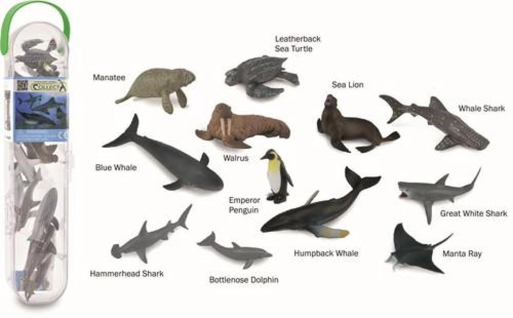 Zwierzęta morskie mini Box pudełko,270x65 mm