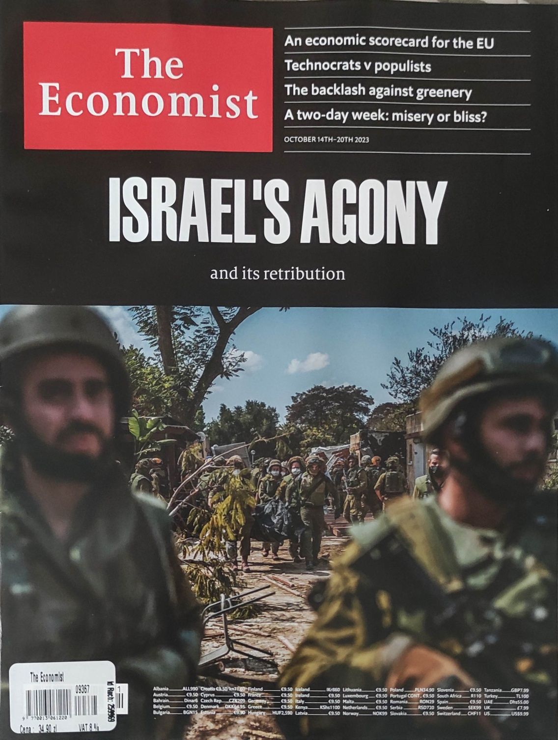 The Economist 14.10/23 Agonia Izraela technokraci vs.populiści