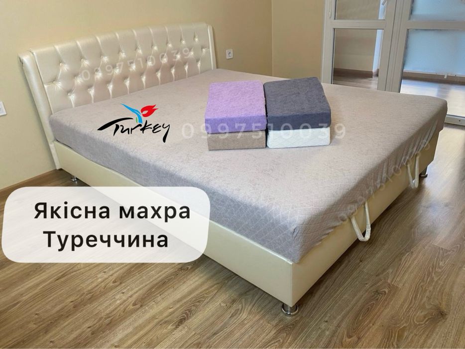 => Махрове простирадло на резинці 180×200 см 100% бавовна Туреччина