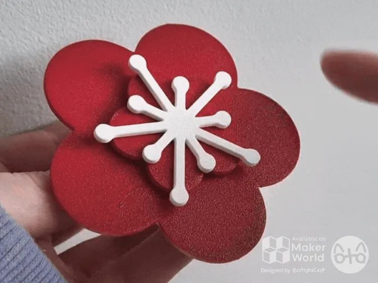 Spinner Fidget Flor de Ameixeira (Edição Ano Novo)